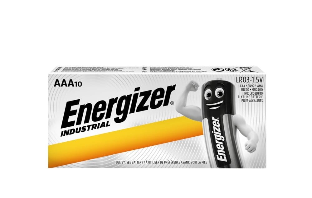 Baterie alkaliczne Energizer Industrial grafika przedstawia produkt